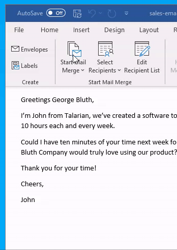 mail merge word for mac with excel converter not found