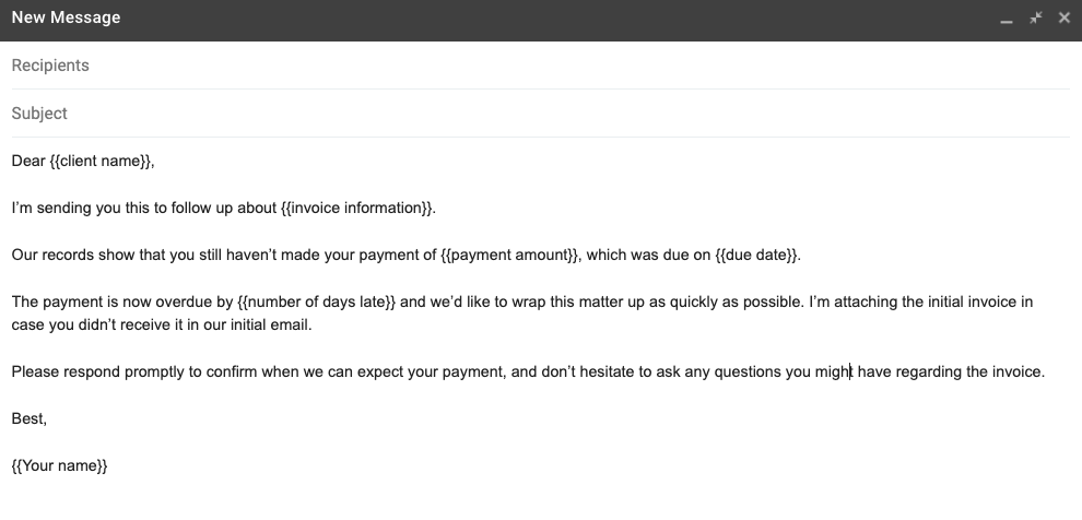 How To Write A Past Due Invoice Email Templates Samples Inside 