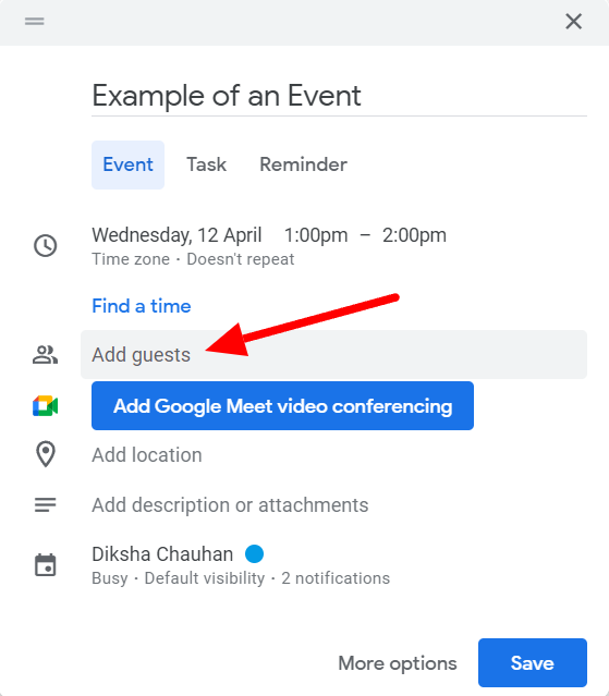 How to Send a Calendar Invite in Gmail