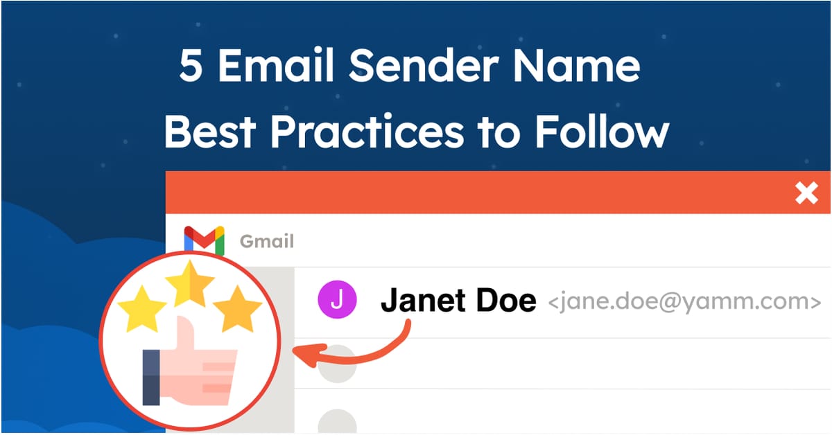 5 Email Sender Name Best Practices to Follow