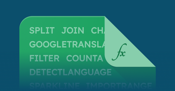 A list of 9 basic but useful Google Sheets formulas