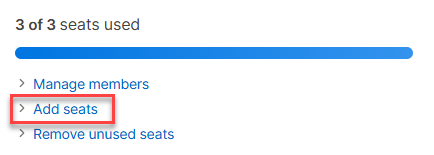 YAMM dashboard add seats