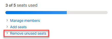 YAMM dashboard remove unused seats option