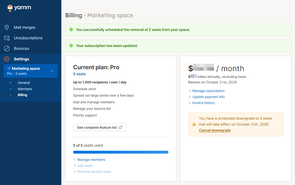 yamm-dashboard-removeunused-seats-result