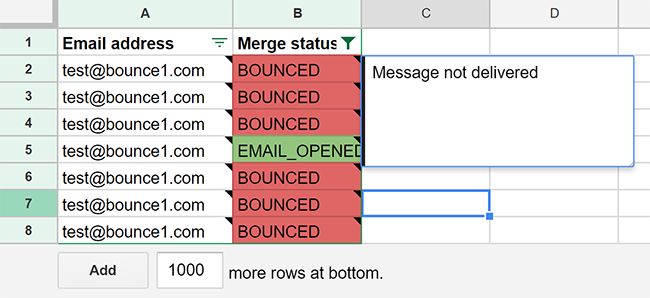 Bounce type detection