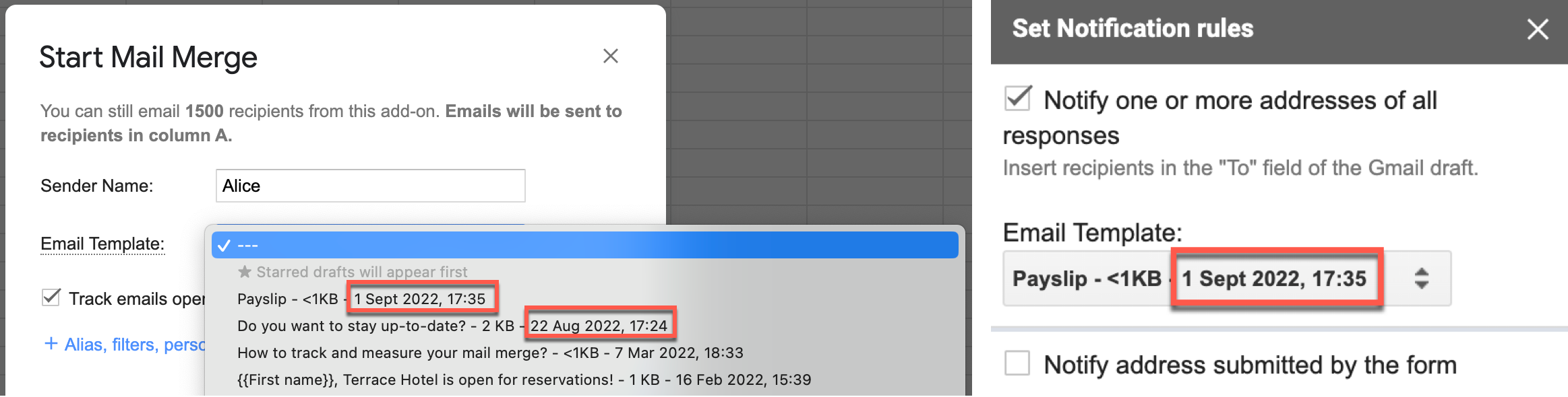 Add date time draft