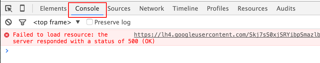 Developer tools console javascript