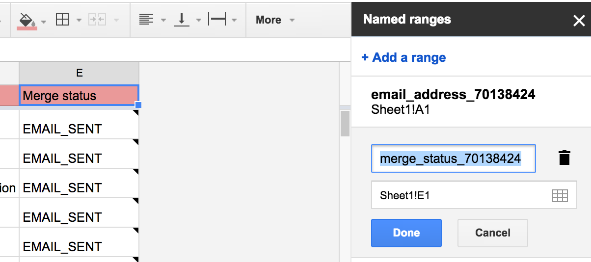 Track report merge status