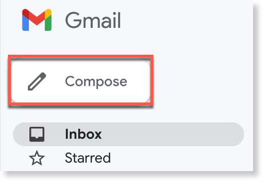 Click Compose in Gmail