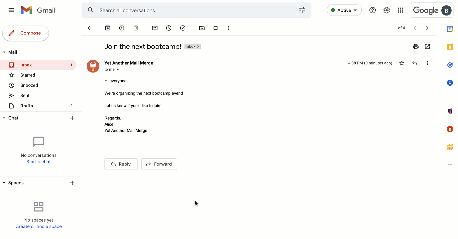 Real time response rate tracking demo