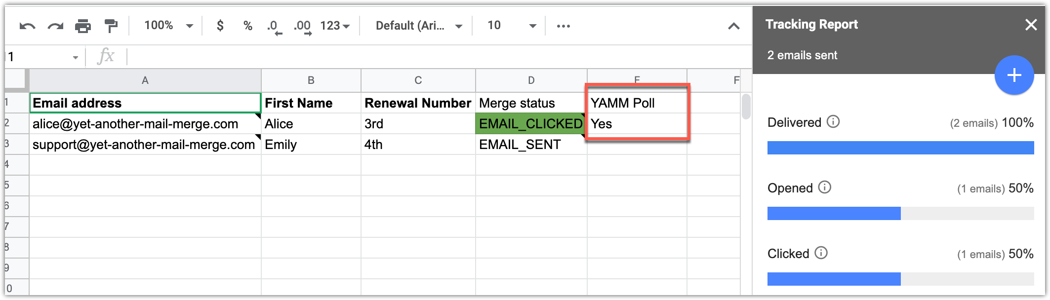 YAMM poll result