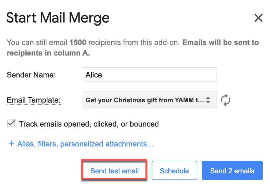 Test email