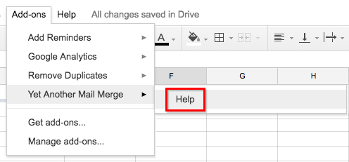 Only help menu